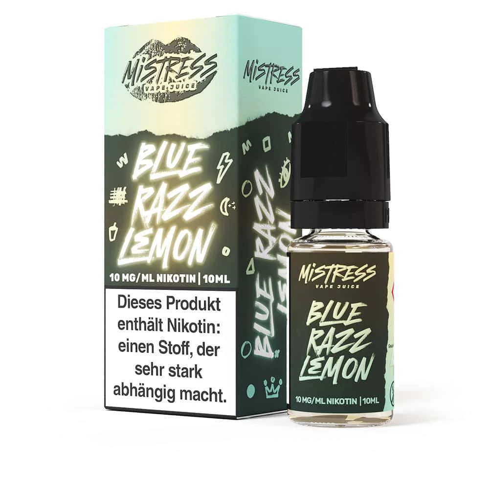 Mistress Vape Juice Blue Razz Lemon Nikotinsalz Liquid 1 Mistress Vape Juice Blue Razz Lemon Nikotinsalz Liquid