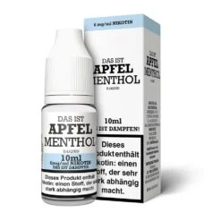 Das Ist Dampfen Apfel Menthol Liquid 10ml -VapeZone Deutschland Das ist Dampfen E Liquid Apfel Menthol 6mg