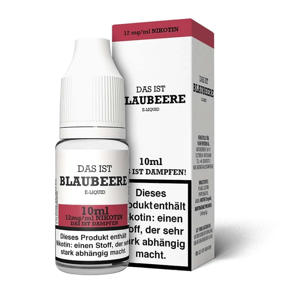 Das Ist Dampfen Blaubeere Liquid 10ml 4 Das Ist Dampfen Blaubeere Liquid 10ml – Bild 4