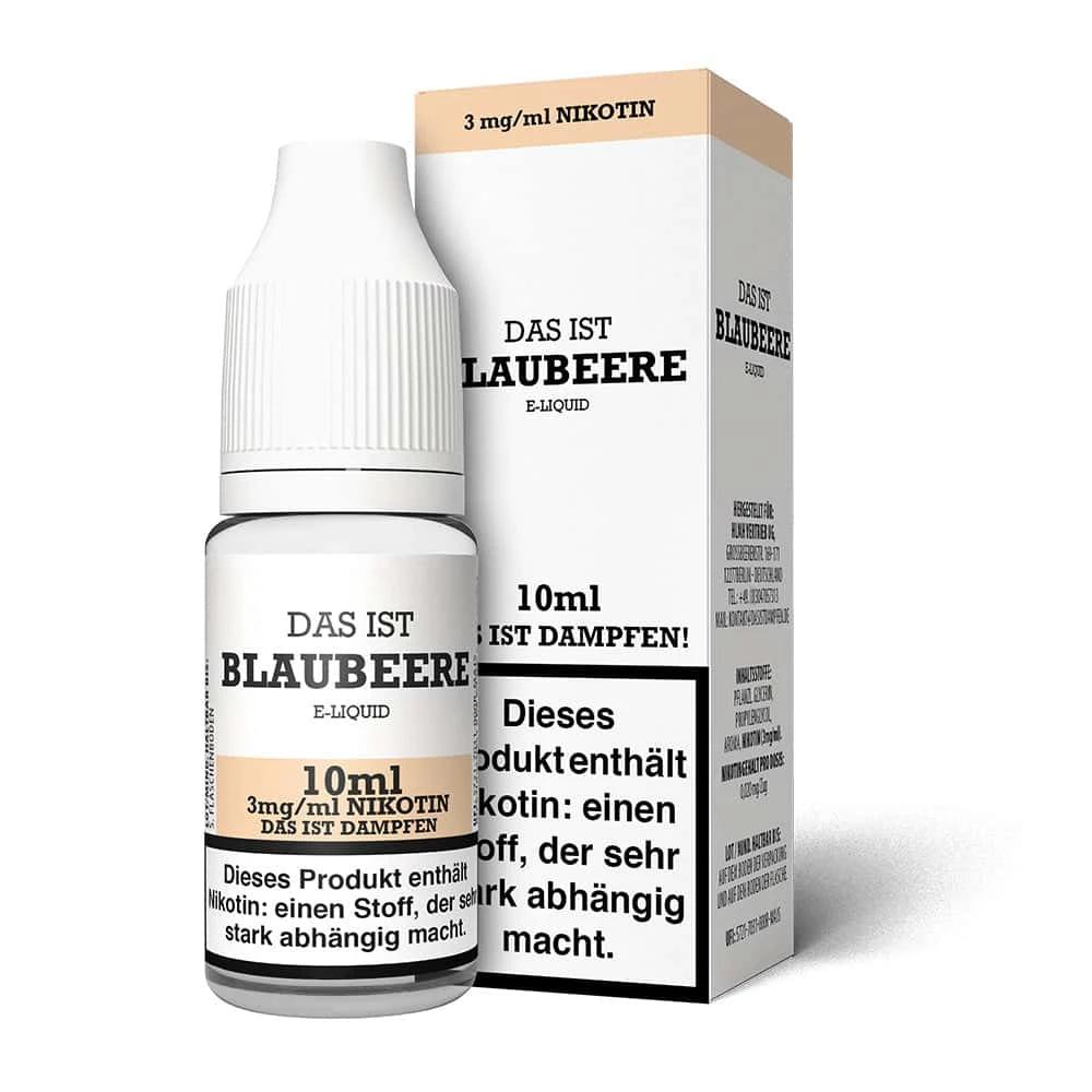Das Ist Dampfen Blaubeere Liquid 10ml 2 Das Ist Dampfen Blaubeere Liquid 10ml – Bild 2