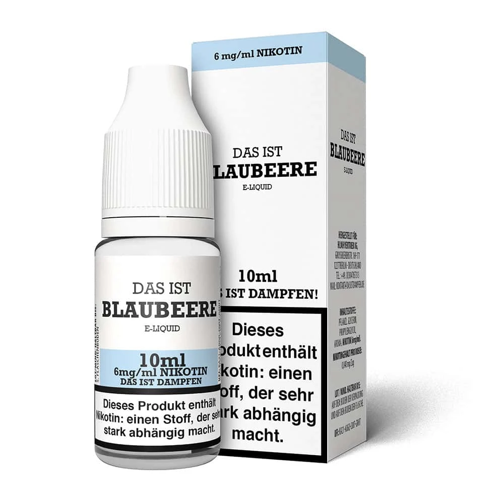 Das Ist Dampfen Blaubeere Liquid 10ml 3 Das Ist Dampfen Blaubeere Liquid 10ml – Bild 3