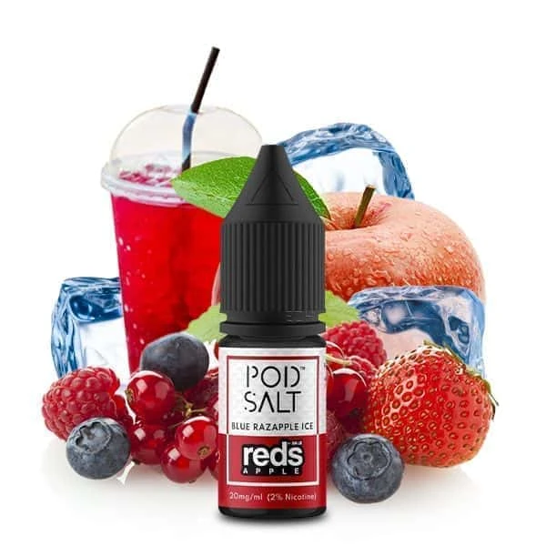 POD SALT FUSION Reds Apple Blue Razapple Ice Nikotinsalz Liquid 1 POD SALT FUSION Reds Apple Blue Razapple Ice Nikotinsalz Liquid