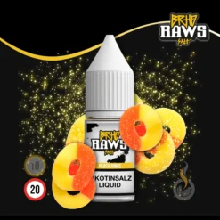 BAREHEAD Hybrid Nikotinsalz RAWS Peach Rings Liquid - 10 Ml