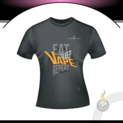 Besser T-SHIRT - EAT SLEEP VAPE REPEAT - Damen