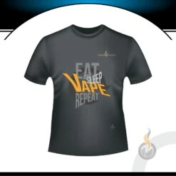 Besser T-SHIRT - EAT SLEEP VAPE REPEAT - Herren