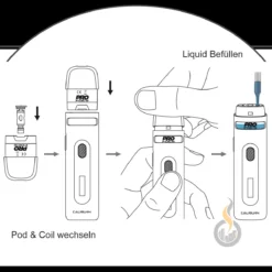 UWELL Caliburn X Pod Kit 18 UWELL Caliburn X Pod Kit -VapeZone Deutschland caliburn x coil und pod wechseln