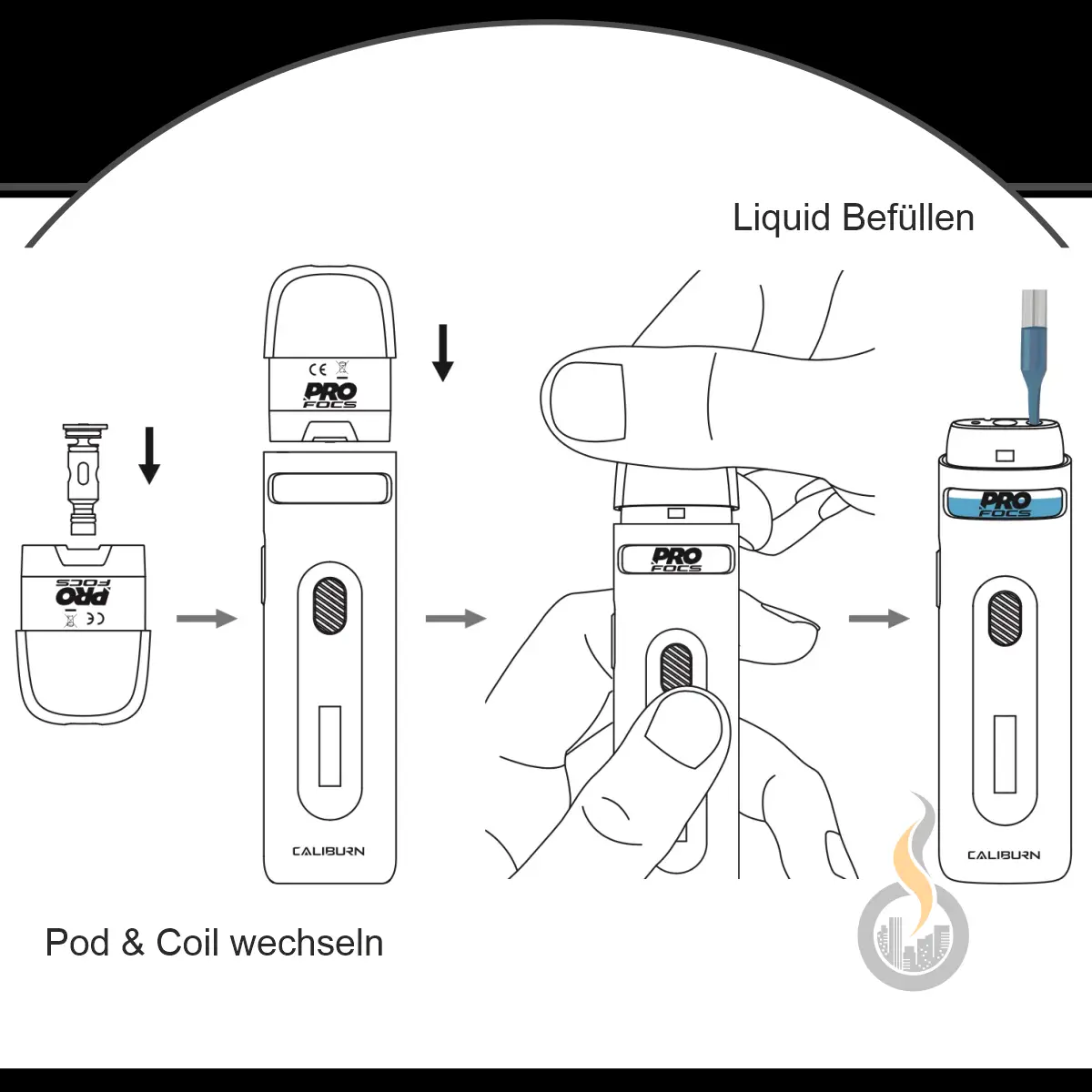 UWELL Caliburn X Pod Kit 9 UWELL Caliburn X Pod Kit – Bild 9