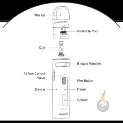 UWELL Caliburn X Pod Kit 19 UWELL Caliburn X Pod Kit -VapeZone Deutschland caliburn x elemente