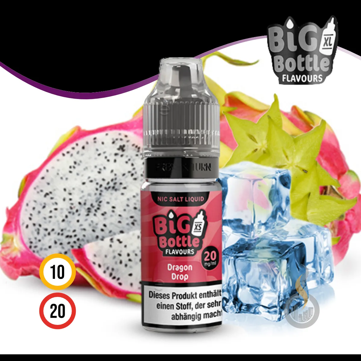 BIG BOTTLE FLAVOURS Dragon Drop Nic Salt Liquid - 10 Ml 1 BIG BOTTLE FLAVOURS Dragon Drop Nic Salt Liquid - 10 Ml
