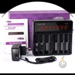 Efest LUC V6 Ladegerät 6-Schacht -VapeZone Deutschland efest luc v6 ladegeraet 5