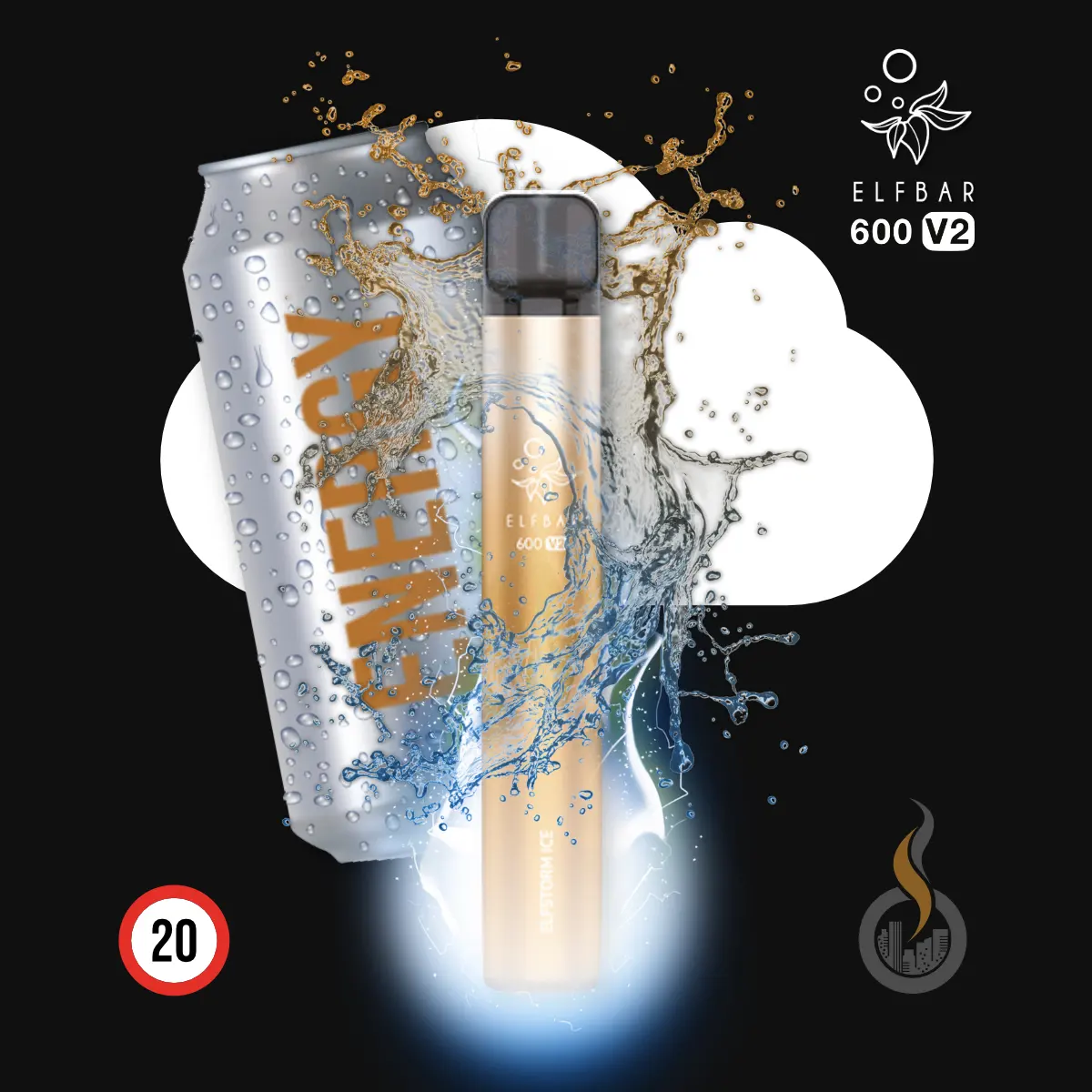 ELF BAR 600 V2 Elfstorm Ice 1 ELF BAR 600 V2 Elfstorm Ice