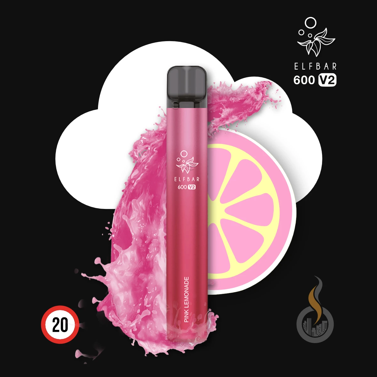 ELF BAR 600 V2 Pink Lemonade 1 ELF BAR 600 V2 Pink Lemonade