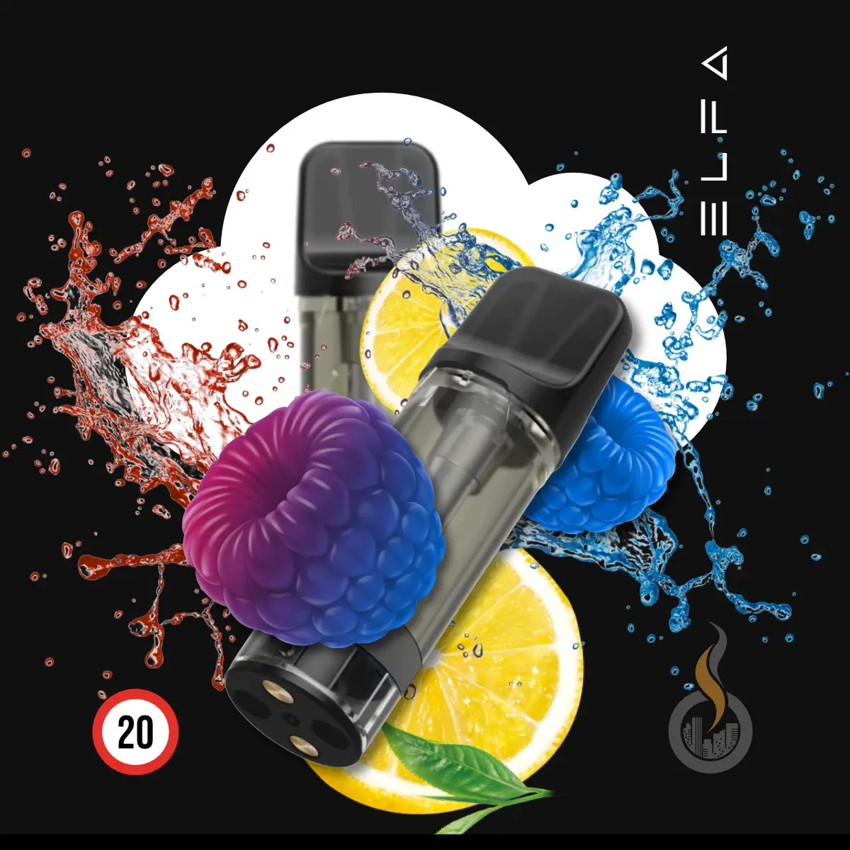 2x ELF BAR ELFA CP Prefilled Pod Blue Razz Lemonade - 20 Mg 1 2x ELF BAR ELFA CP Prefilled Pod Blue Razz Lemonade - 20 Mg