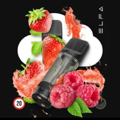2x ELF BAR ELFA CP Prefilled Pod Strawberry Raspberry - 20 Mg