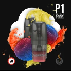 2x Elfbar Mate500 P1 Prefilled Pod Blue Razz Lemonade - 20 Mg