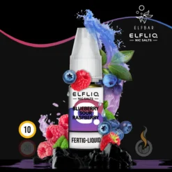 ELFLIQ By Elfbar Blueberry Sour Raspberry Nikotinsalz Liquid - 10 Ml