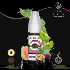 ELFLIQ By Elfbar Kiwi Passion Fruit Guava Nikotinsalz Liquid - 10 Ml