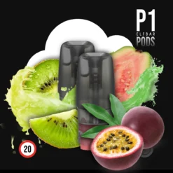 2x Elfbar Mate500 P1 Prefilled Pod Kiwi Passionfruit Guava - 20 Mg