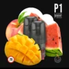 2x Elfbar Mate500 P1 Prefilled Pod Mango Peach Watermelon - 20 Mg