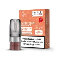 Elf Bar Mate 500 P1 Pods 2er-Pack -VapeZone Deutschland elfbar mate 500 p1 cherry peach lemonade 2