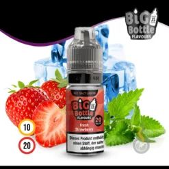 BIG BOTTLE FLAVOURS Fresh Strawberry Nic Salt Liquid - 10 Ml