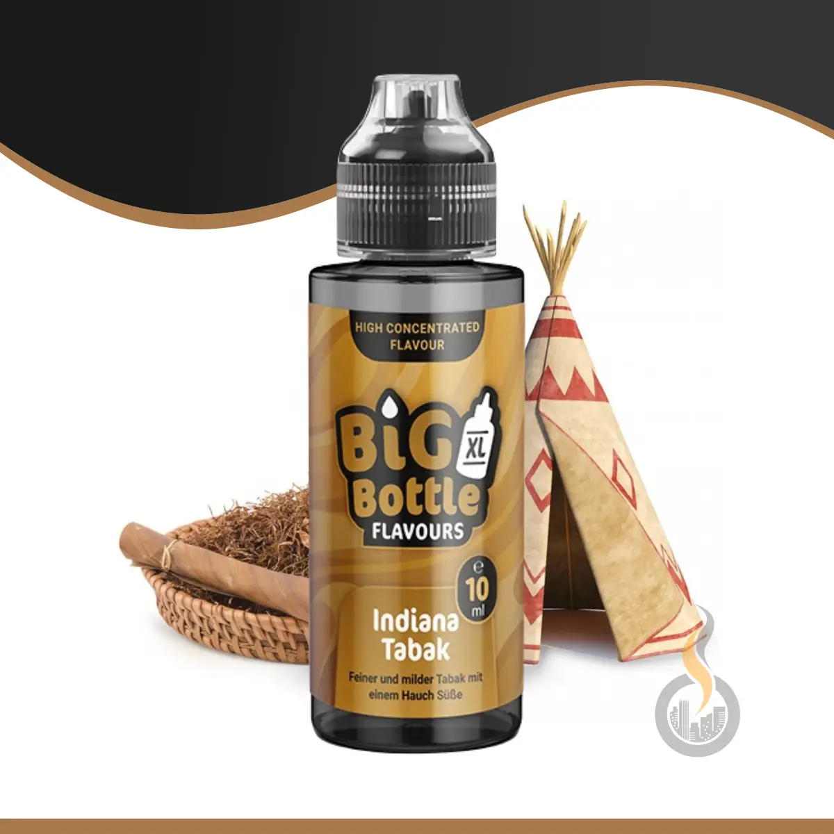 BIG BOTTLE FLAVOURS Indiana Tabak Aroma - 10 Ml 1 BIG BOTTLE FLAVOURS Indiana Tabak Aroma - 10 Ml