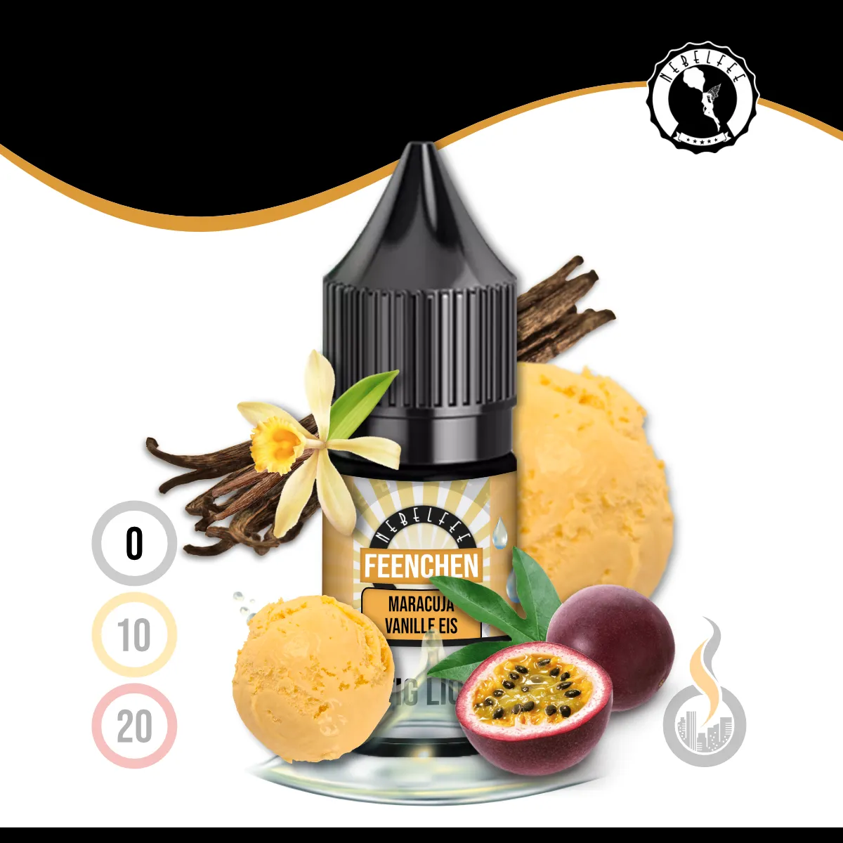 Nebelfee Maracuja Vanilleeis Feenchen Liquid - 10 Ml 1 Nebelfee Maracuja Vanilleeis Feenchen Liquid - 10 Ml