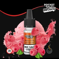 POCKET SALT Nikotinsalz Liquid Raspberry Sherbet - 10 Ml