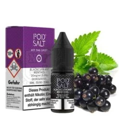 POD SALT Blackcurrant Menthol Nikotinsalz Liquid 20mg