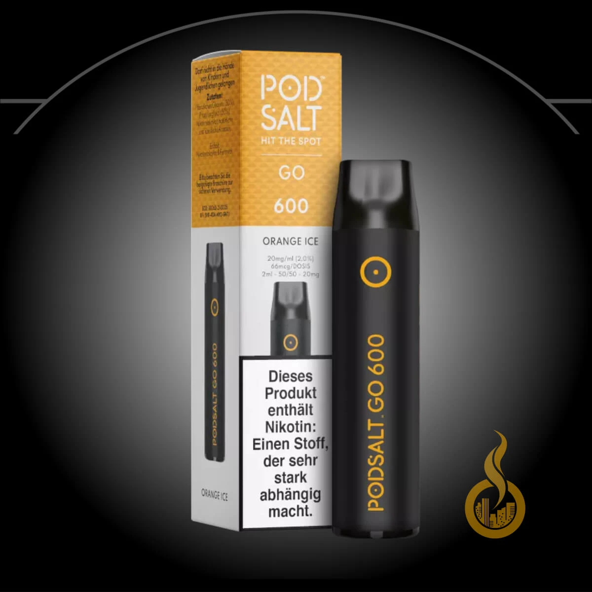 Pod Salt Go 600 Einweg E-Zig Orange Ice 1 Pod Salt Go 600 Einweg E-Zig Orange Ice
