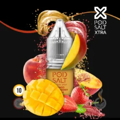 POD SALT XTRA Mango Strawberry Peach Liquid - 10 Ml