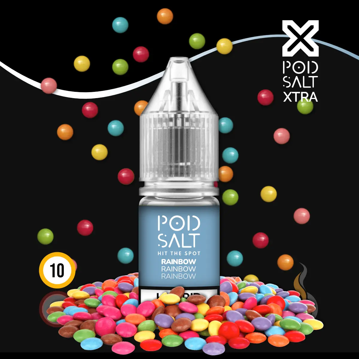 POD SALT XTRA Rainbow Liquid - 10 Ml 1 POD SALT XTRA Rainbow Liquid - 10 Ml