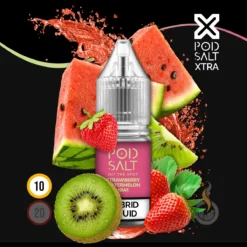 POD SALT XTRA Strawberry Watermelon Kiwi Liquid - 10 Ml