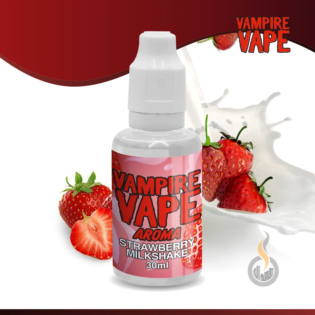 VAMPIRE VAPE Strawberry Milkshake Aroma - 30 Ml 1 VAMPIRE VAPE Strawberry Milkshake Aroma - 30 Ml