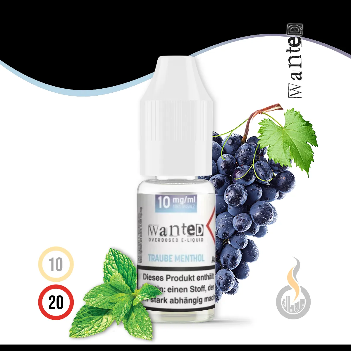 WANTED Overdosed Traube Menthol Nikotinsalz-Liquid - 10 Ml 1 WANTED Overdosed Traube Menthol Nikotinsalz-Liquid - 10 Ml