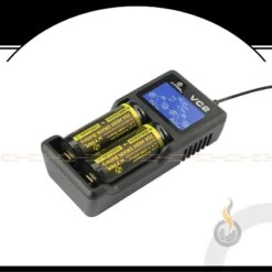 XTAR VC2 USB-Ladegerät 2-Schacht -VapeZone Deutschland xtar vc2 usb ladegeraet 2 schacht 2